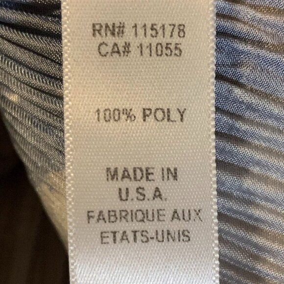 Komarov Women's Crinkle Lace Button Abstract Long Sleeve Shirt Size XL - Picture 10 of 13